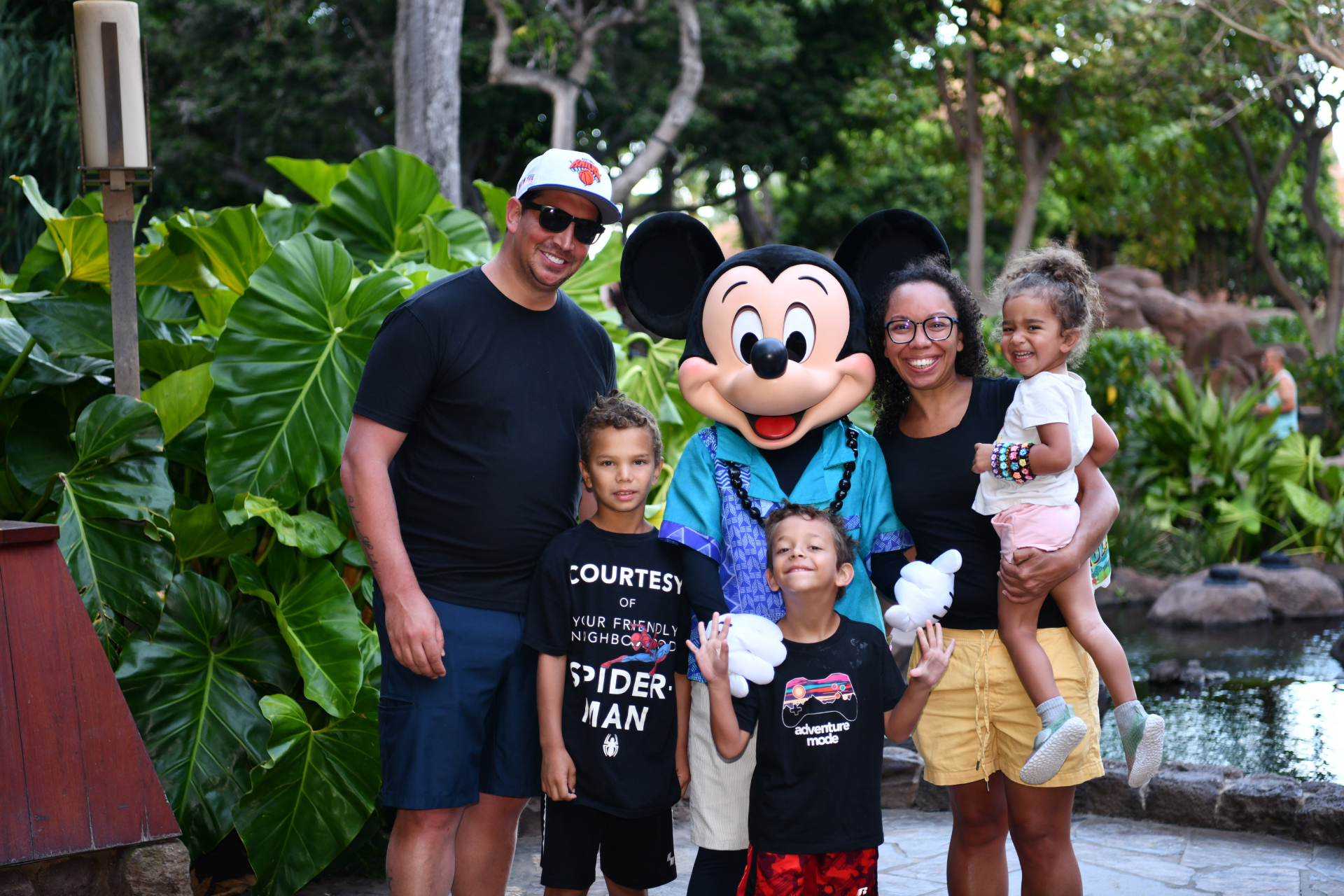Doron, Cynthia and the kids on a family trip
