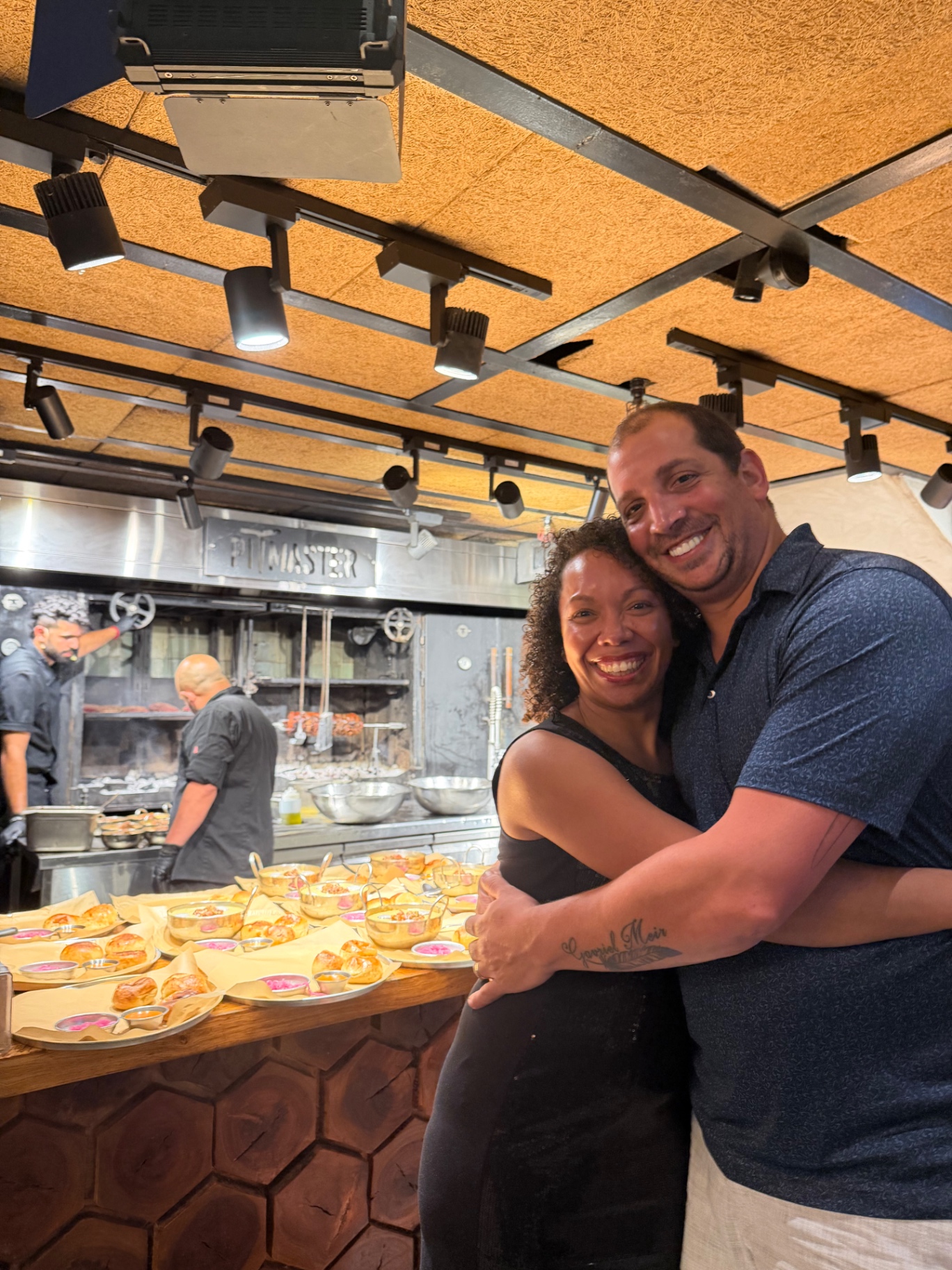 Doron and Cynthia in the kitchen